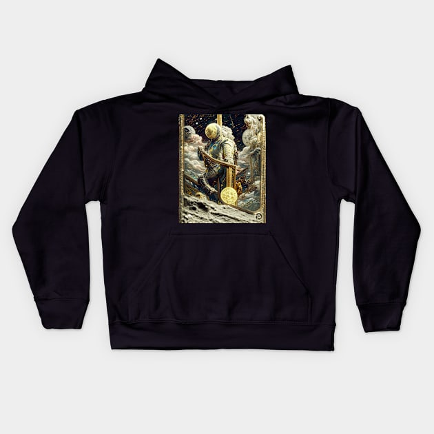 Astronaut Tarot Kids Hoodie by DeeplyDreaming